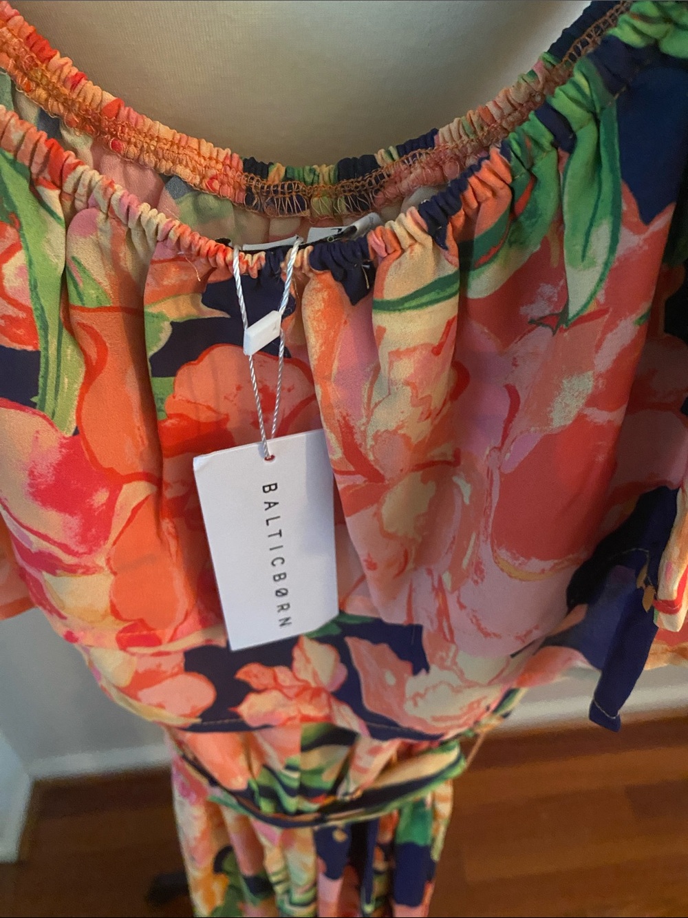 Baltic Born NWT size large tropical jumpsuit wide legs - Picture 5 of 6